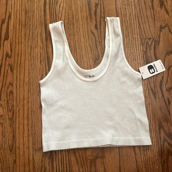 Buckle Ribbed Brami Tank Top Silver Size M/L New With Tag - Picture 4 of 9